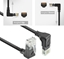 Изображение ACT CAT6A UTP SL U/D-ANG BK 5.00M