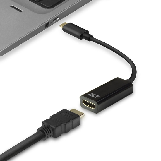 Изображение ACT CONVERTER TYPE-C-HDMI F. 0.15M ZB