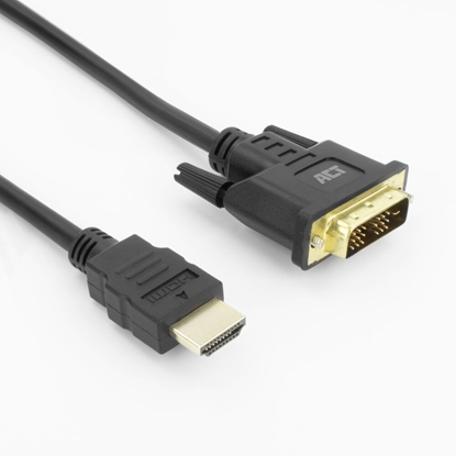 Attēls no ACT HDMI A - DVI D M/M SL 3.00M