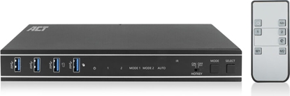 Attēls no ACT KVM SWITCH 2X DUAL HEAD HDMI