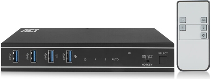 Attēls no ACT KVM SWITCH 2X SINGLE HEAD HDMI