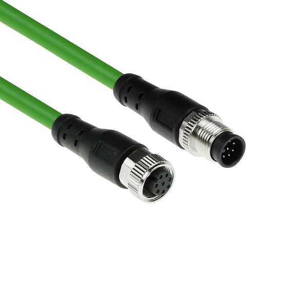 Picture of ACT M12A-8pM - M12A-8pF SH 5.00m