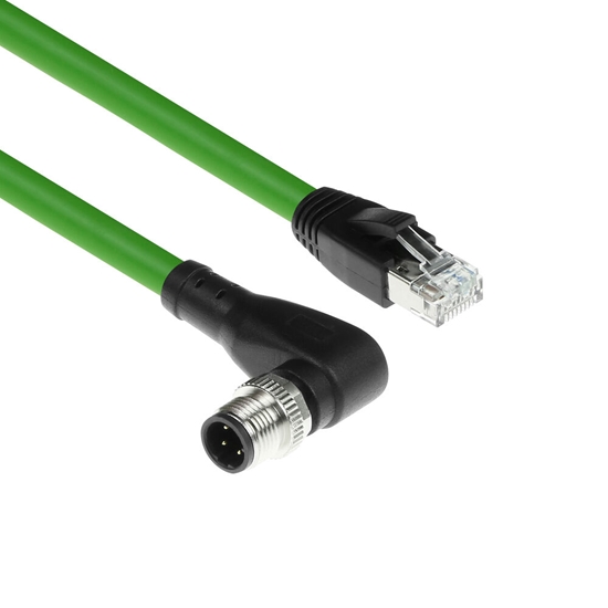 Picture of ACT M12D-4PMRA - RJ45 SH 5.00M