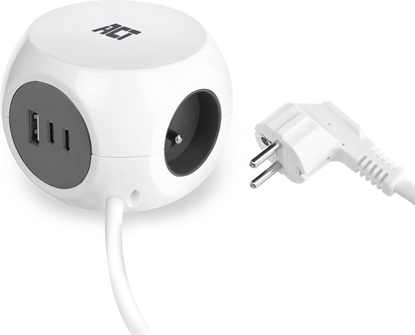 Picture of ACT PDU CUBE 3V TYPE E 30W USB C/A