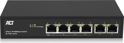 Picture of ACT POE+ SWITCH 6 PORTS 60W