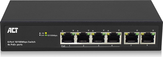 Picture of ACT POE+ SWITCH 6 PORTS 60W