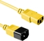 Attēls no ACT POWERCORD C13-C14 YELLOW 1.20M