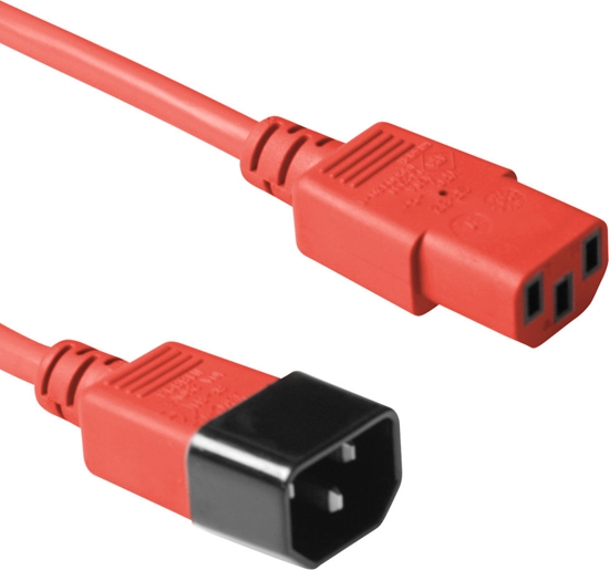 Picture of ACT POWERCORD C13-C14 RED    3.00M