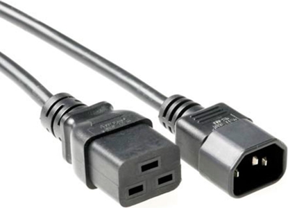 Attēls no ACT POWERCORD C14-C19 BK 1.00M