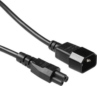 Attēls no ACT POWERCORD C14-C5 BLACK   2.00M