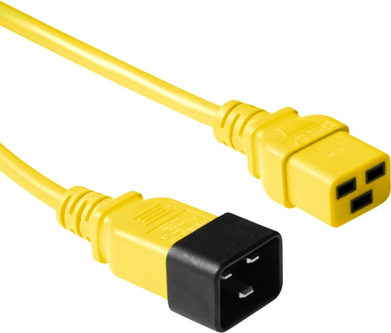 Picture of ACT POWERCORD C19-C20 YELLOW 3.00M