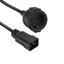 Picture of ACT POWERCORD C20 - CEE7/3 BK 0.2M