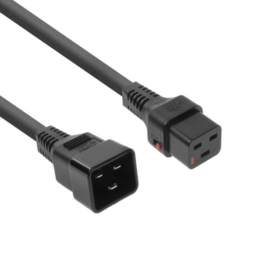 Picture of ACT POWERCORD C20-C19LOCK BK 1.00M