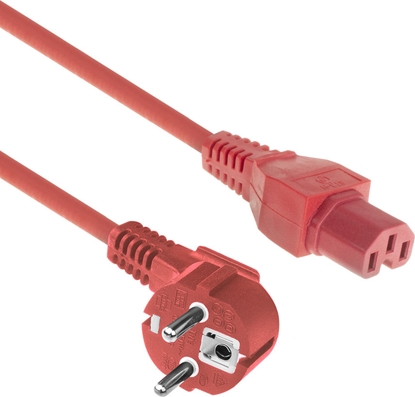 Attēls no ACT POWERCORD CEE 7/7-C15 RD 1.00M