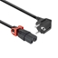 Attēls no ACT POWERCORD CEE7/7-C15L BK 3.00M