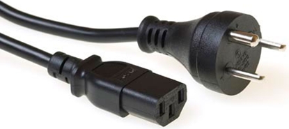 Attēls no ACT POWERCORD DENMARK-C13 BK 2.50M