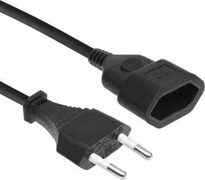 Attēls no ACT POWERCORD EURO EXT BK 0.2M