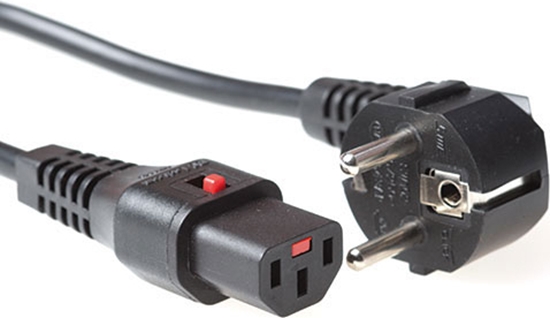 Picture of ACT POWERCORD RA-C13LOCK BK  1.00M