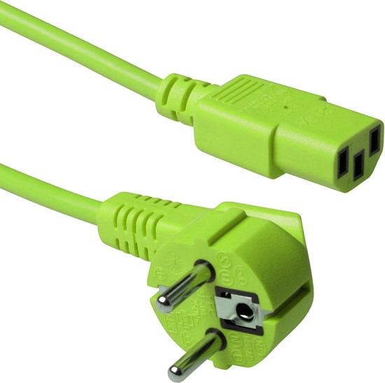 Изображение ACT POWERCORD SCHUKO-C13 GN  0.60M