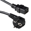 Attēls no ACT POWERCORD SCHUKO-C19 BLK 0.60M