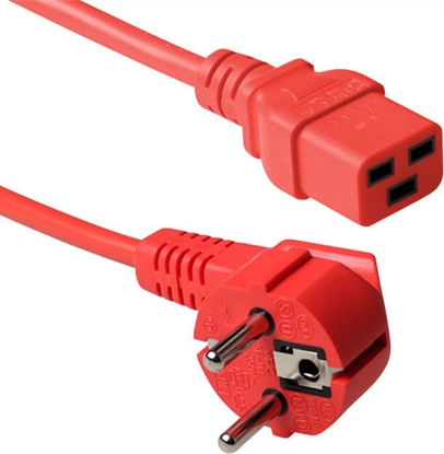 Attēls no ACT POWERCORD SCHUKO-C19 RED 3.00M