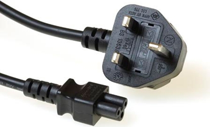 Attēls no ACT POWERCORD UK3-C5 BLACK   1.80M