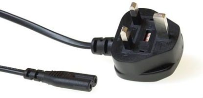 Attēls no ACT POWERCORD UK3-C7 BLACK   1.80M