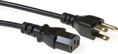 Attēls no ACT POWERCORD USA-C13 BLACK  2.50M