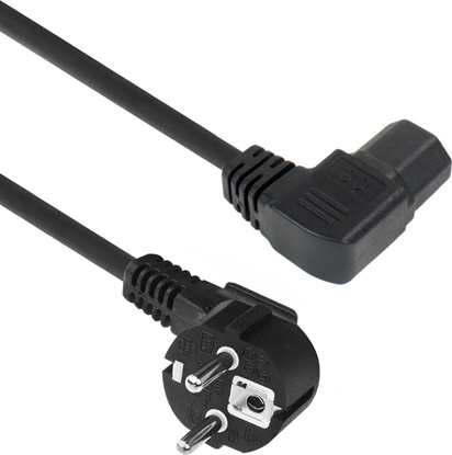 Attēls no ACT PWRCORD CEE7/7-C15 L ANG 2.00M