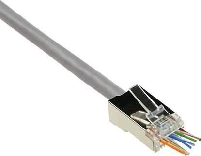 Attēls no ACT RJ45 PLUG C6 SH EASY CONNECT