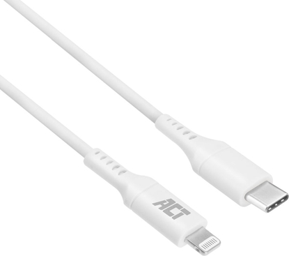 Изображение ACT USB 2.0 C MALE- LIGHTNING CABLE APPLE 1M MFI