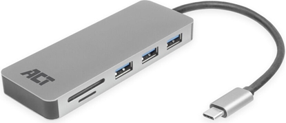 Изображение ACT USB-C - 3XUSB-A, PD,CARD READ.