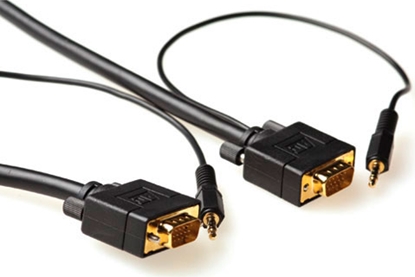 Изображение ACT VGA CAB HD15M/M + AUDIO  5.00M