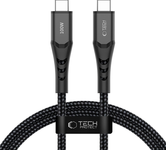 Picture of Adaptec TECH-PROTECT UB11T ULTRABOOST TYPE-C CABLE PD 100W / QC3.0 100CM BLACK