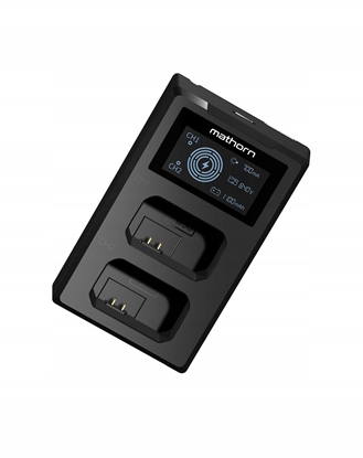 Изображение adowarka do aparatu Mathorn adowarka dwukanaowa Mathorn MBC-D125 USB-C do Sony NP-BX1