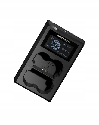 Изображение adowarka do aparatu Mathorn adowarka dwukanaowa Mathorn MBC-D151 USB-C do Panasonic DMW-BLC12