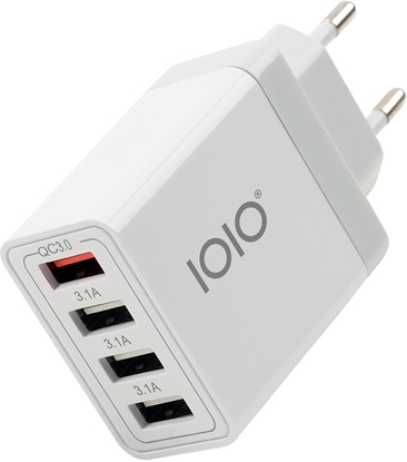 Attēls no adowarka Olympia IOIO adowarka UL4 3xUSB-A3.1/1xUSB-A QC3.0 biay