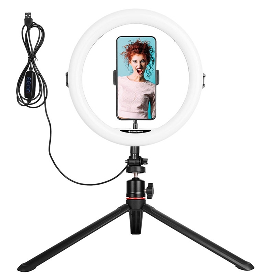 Picture of AgfaPhoto ARL11 Ring Light + Tripod