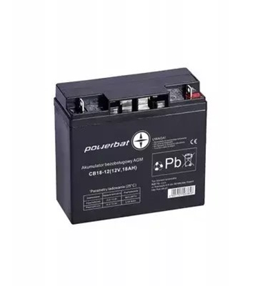 Attēls no Agregat PowerBat Akumulator AGM POWERBAT CB 12V 18Ah