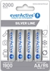 Picture of AKAA.eA.SL4; R06/AA akumulatori 1.2V everActive Silver line Ni-MH 2000 mAh iepakojumā 4 gb.