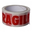 Picture of Akrila līmlente FRAGILE (trausls), 48mm x 66m, balta ar Sarkanu apdruku