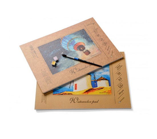 Изображение Akvareļu albums A3, 20 lapas, 200g/m2, SMLT