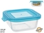Изображение Allesken Kwadratowe szklane pudeko na lunch 320 ml 5 x 13 2 x 11 7 cm KITCHEN&GO 8445393405988 (8445393405988)