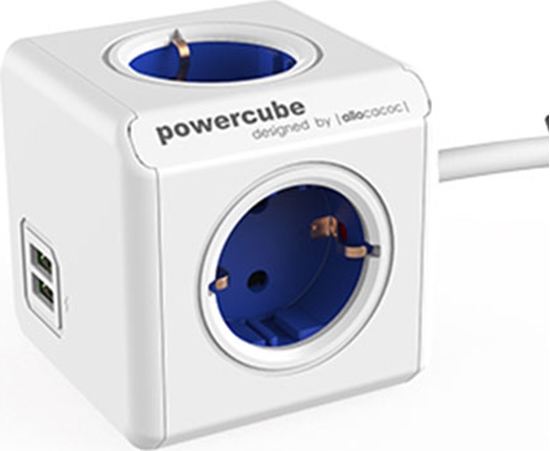 Picture of Allocacoc POWERCUBE EXT. USB 1.5M BL