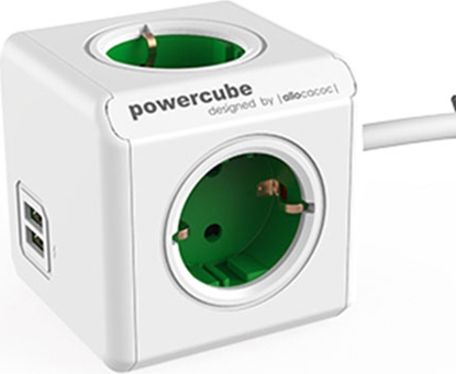Picture of Allocacoc POWERCUBE EXT. USB 1.5M GN