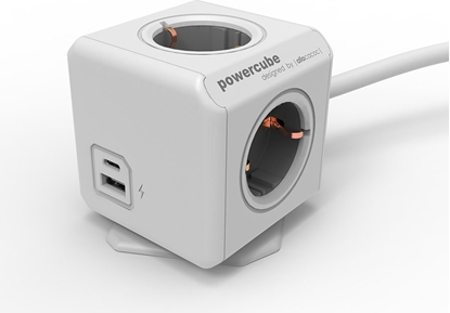 Attēls no Allocacoc POWERCUBE EXTENDED USB A+C1.5M