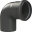 Изображение Almeva STARR Elbow 87° DN80 UV Stable Black