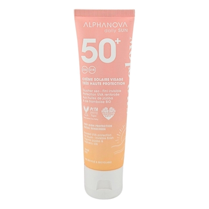 Picture of Alphanova Alphanova Daily Sun, Krem Przeciwsoneczny do Twarzy z filtrem mineralnym SPF50+, 50 ml