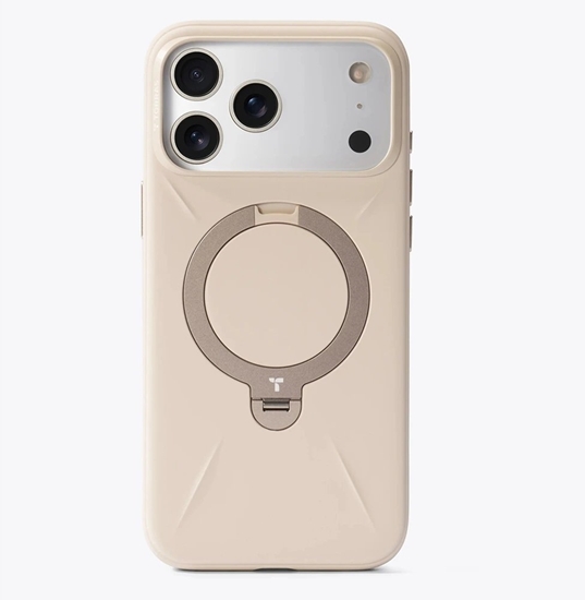 Изображение Amazingthing Torras Ostand Q3 Silicone, dessert gold - iPhone 17 Pro