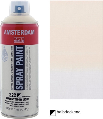 Attēls no Amsterdam Amsterdam Spray Paint Naples Yellow Light 222